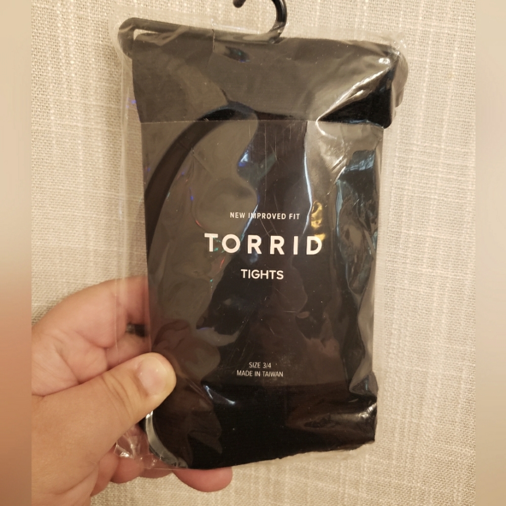Torrid Black opaque tights